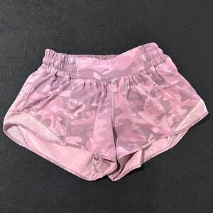 Lululemon Athletica Pink Camo Hotty Hot Shorts - Rare